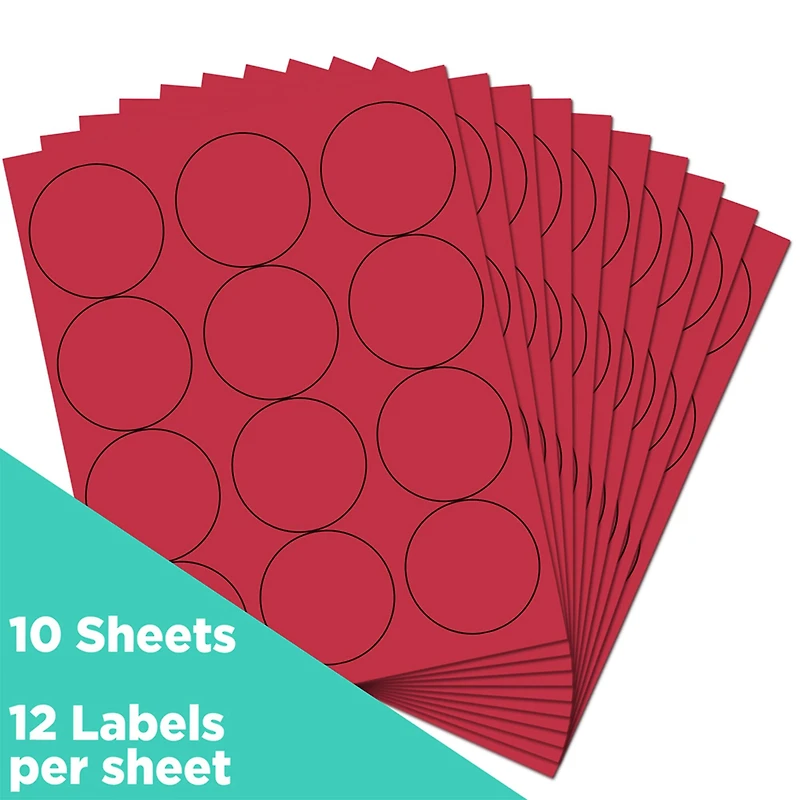 JAM Paper 2.5" Circle Product & Container Labels