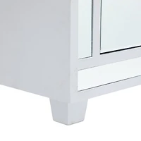 Grey Wood Glam Bench, 47" x 16" x 18"