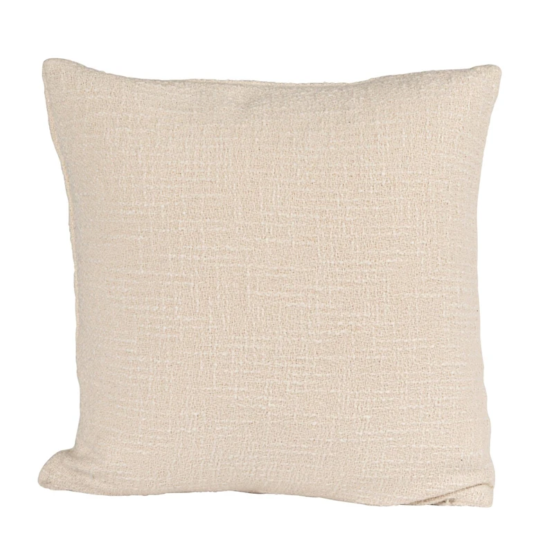 Hello Honey® All You Need White Square Cotton & Jute Pillow