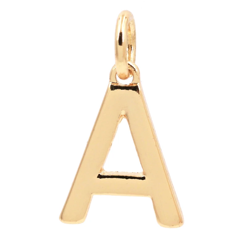 14K Gold Plated Letter Charm by Bead Landing