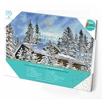 Diamond Dotz® Intermediate Alpine Retreat Pre-Framed Diamond Painting Kit