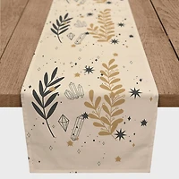 Leaf Crystal 6 16" x 90" Poly Twill Table Runner