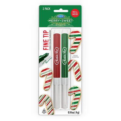 Satin Ice® Merry & Sweet Red & Green Fine Tip Food Color Marker Set