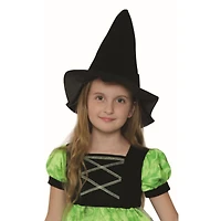 Small Black & Green Witch Girl's Costume