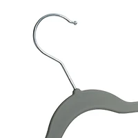 Honey Can Do Gray Slim Profile Rubber Kids Hangers, 10ct.