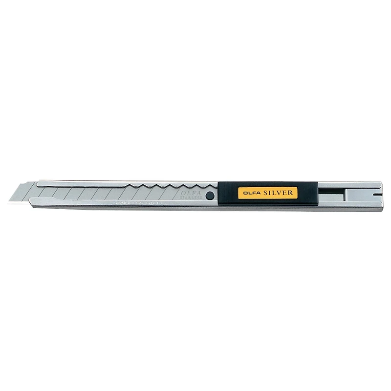 Olfa® Stainless Steel Slide-Lock Knife with Snap Off Blades