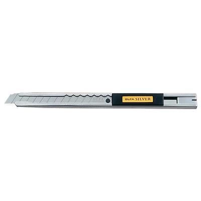 Olfa® Stainless Steel Slide-Lock Knife with Snap Off Blades