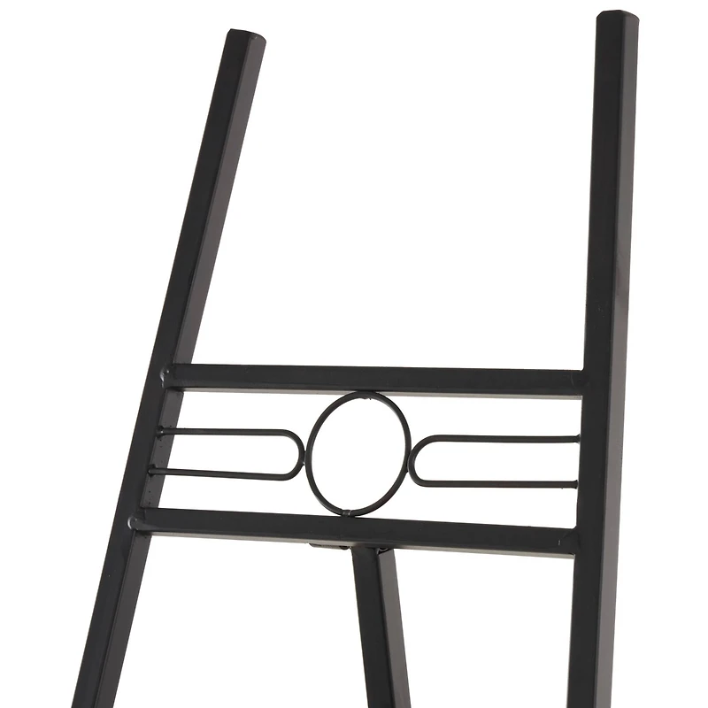 56" Black Metal Adjustable Display Stand Easel