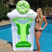 Swimline 6ft. Inflatable Green & White Novelty Margarita Swimming Pool Raft