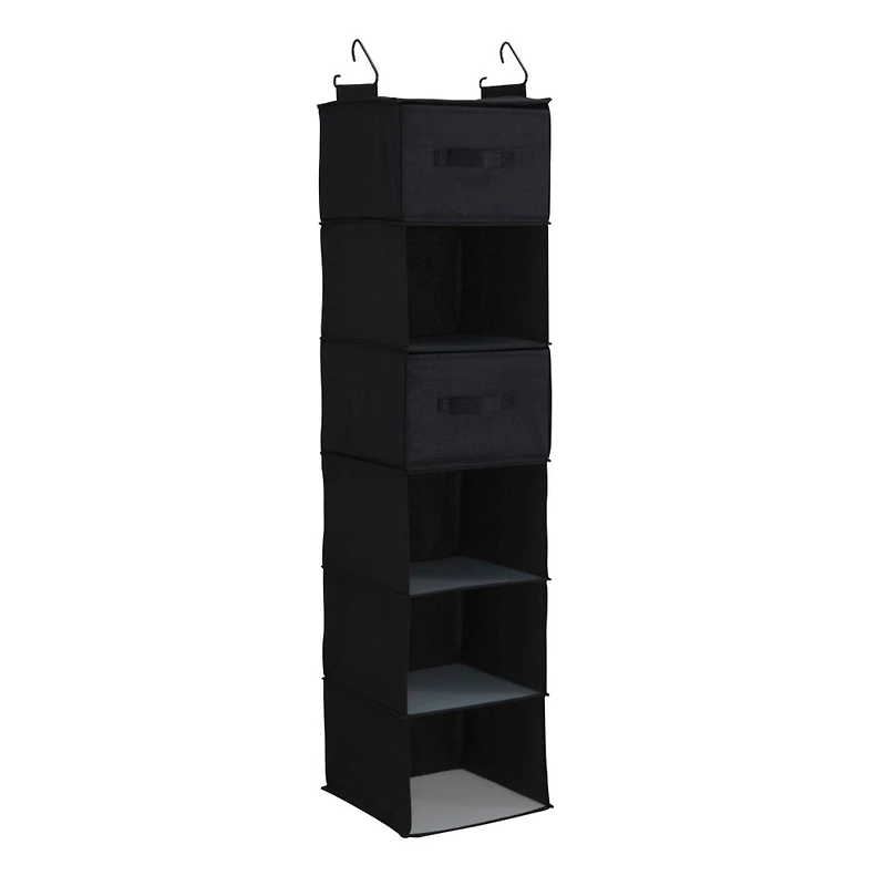 Household Essentials 6 Shelf Hanging Closet Organizer