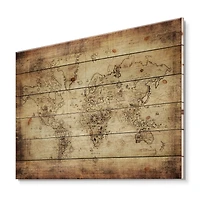 Designart - Ancient Map of The World IV