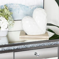 Ceramic Contemporary Heart Sculpture