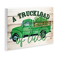 Stupell Industries Truckload Of Luck St Patrick's Day Farmhouse Wall Plaque Art