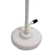 Swim Central 7ft. White Standard Poolside Swimming Pool Shower with Foot Wash Spigot