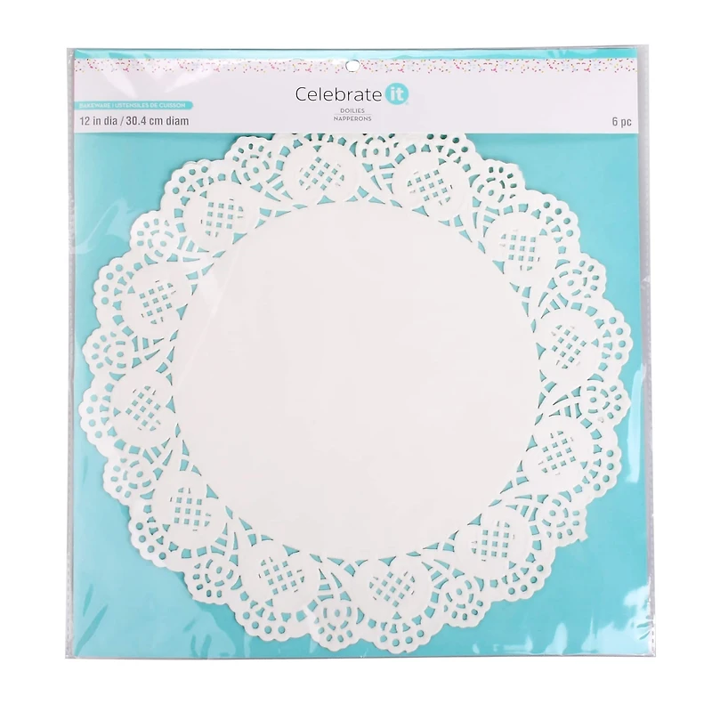 12 Packs: 6 ct. (72 total) 12" Paper Doilies by Celebrate It®