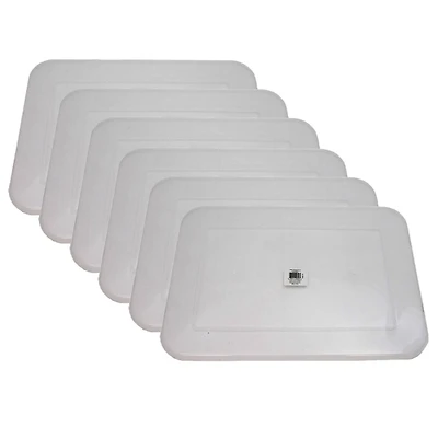 Teacher Created Resources® Large Clear Plastic Storage Bin Lid, 6ct.
