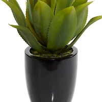 22" Potted Contemporary Succulent Artificial Foliage
