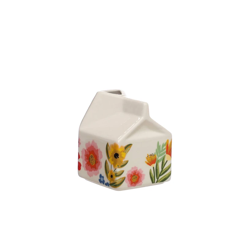 8.8oz. Floral Milk Box Ceramic Container by Ashland®