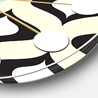 Designart 'Retro Pattern Abstract Design Xiv Mid-Century Modern Wall Clock