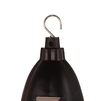 Glitzhome® 30" Solar Lighted Hanging Basket Planter