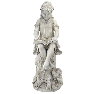 Design Toscano 34.5" Sierra the Reading Child Garden Statue