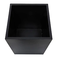 Black Modern Planter, Set of 2" 18", 14"