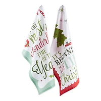 DII® Assorted Holiday Fun Printed Dishtowel Set