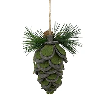 6" Pinecone Fabric Christmas Ornament