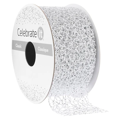 1.5" x 3yd. Web Glitter Ribbon by Celebrate It™ Classic