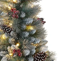 4.5ft. Pre-Lit Sterling Pine Artificial Christmas Tree, Clear Lights
