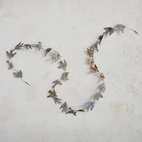Hello Honey® 6ft. Distressed Zinc Finish Metal & Wire Bird Garland