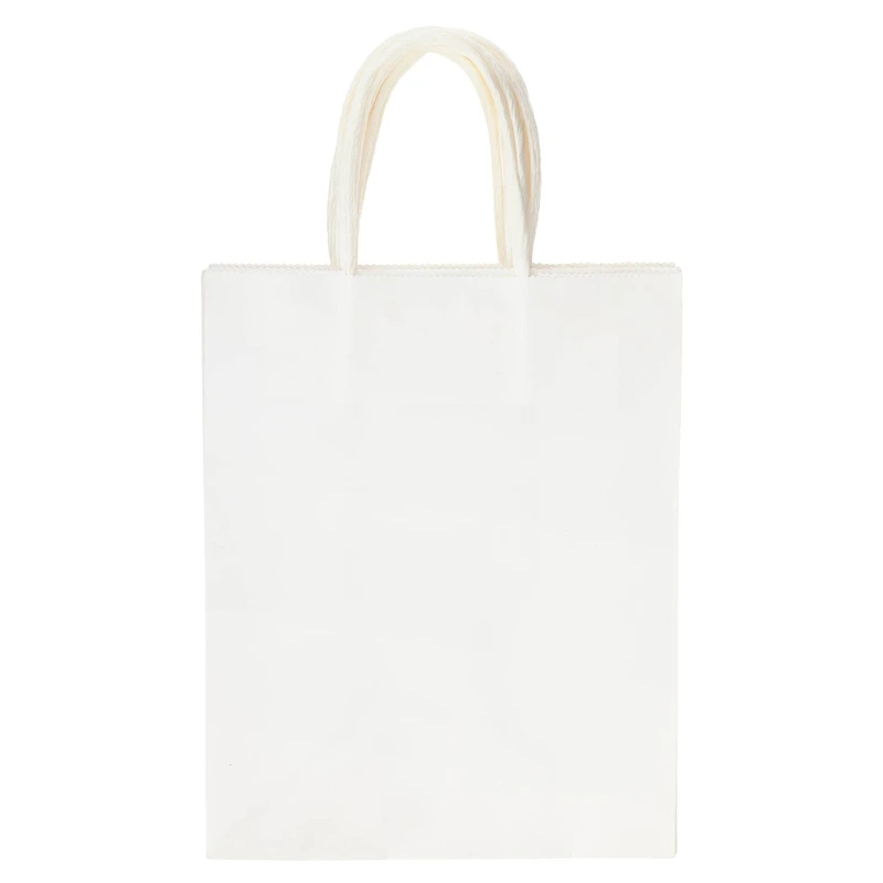 10 Packs: 13ct. (130 total) Medium White Paper Gift Bags by Celebrate It™