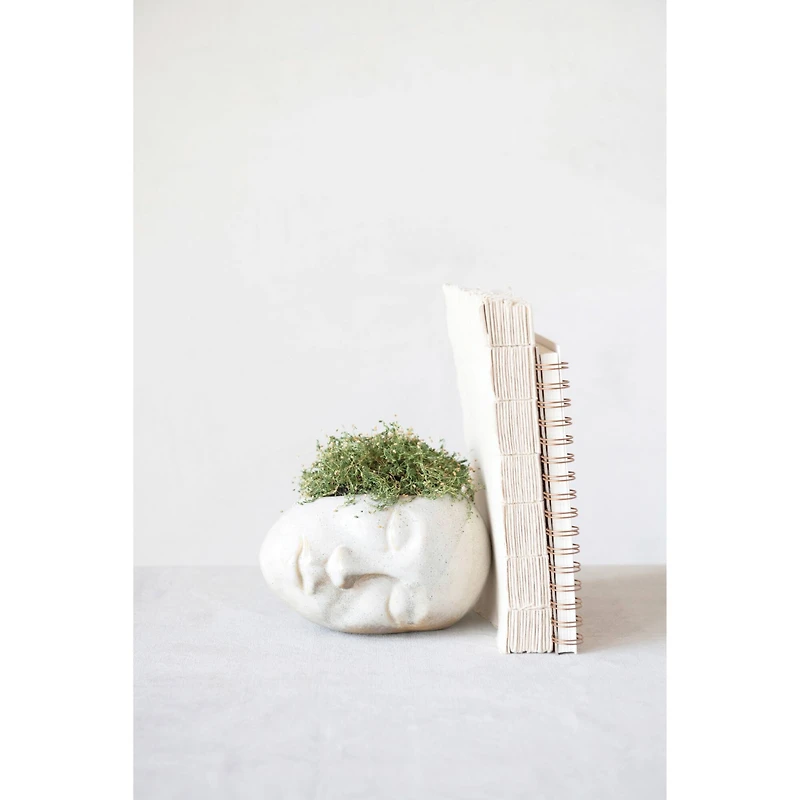 Hello Honey® 6'' Reactive Glaze Stoneware Face Planter