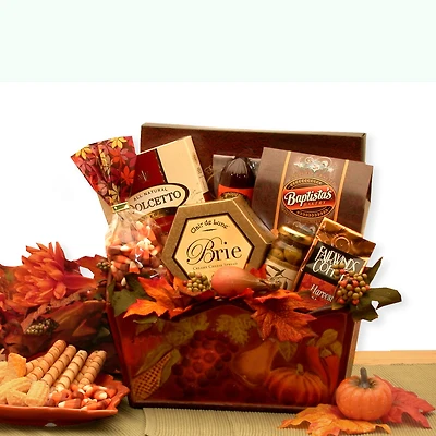 A Gourmet Fall Harvest Fall Gift Basket