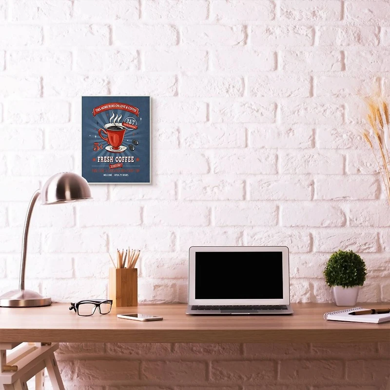 Stupell Industries Fresh Coffee Wooden Wall Plaque