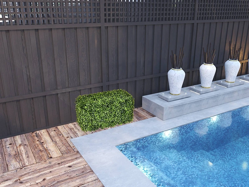 24" Artificial Green Boxwood Hedge