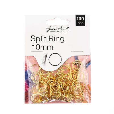 John Bead Must Have Findings 10mm Split Rings