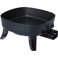 Brentwood 6" Black Nonstick Electric Skillet with Glass Lid