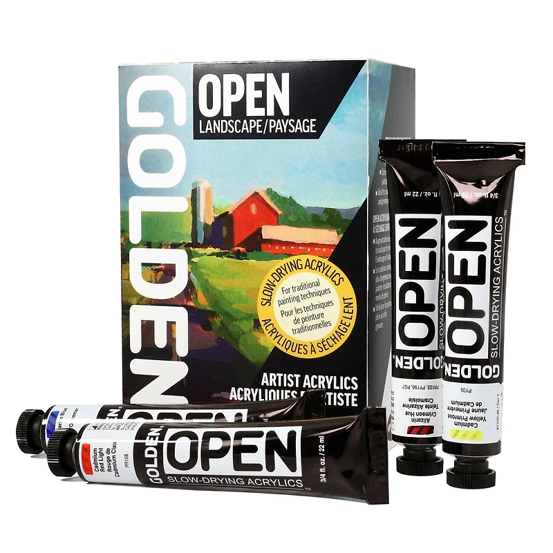 Golden® OPEN Slow-Drying Acrylics Landscape Set