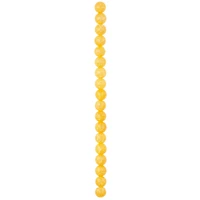 12 Pack: Yellow Crackled Quartzite Round Beads, 10mm by Bead Landing™