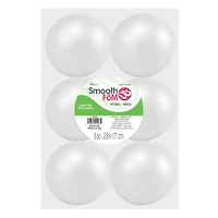 FloraCraft® SmoothFōM® 2.8" White Foam Balls, 6ct