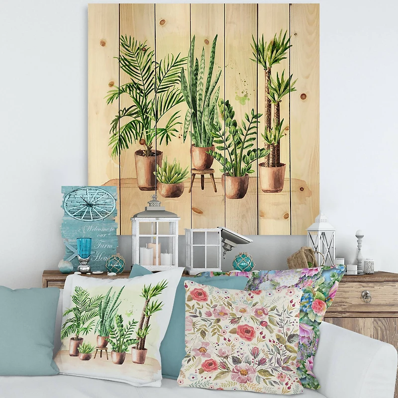 Designart - Indoor Green Home House Plants I