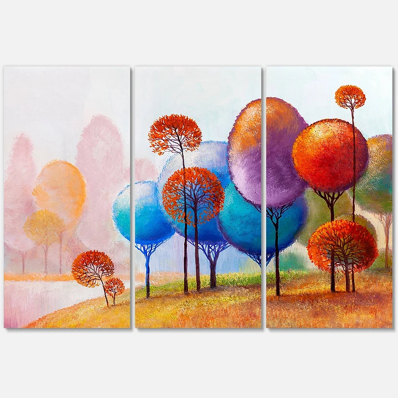 Designart - Colourful Trees Impression III