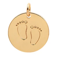14K Gold Plated Footprints Charm by Bead Landing™