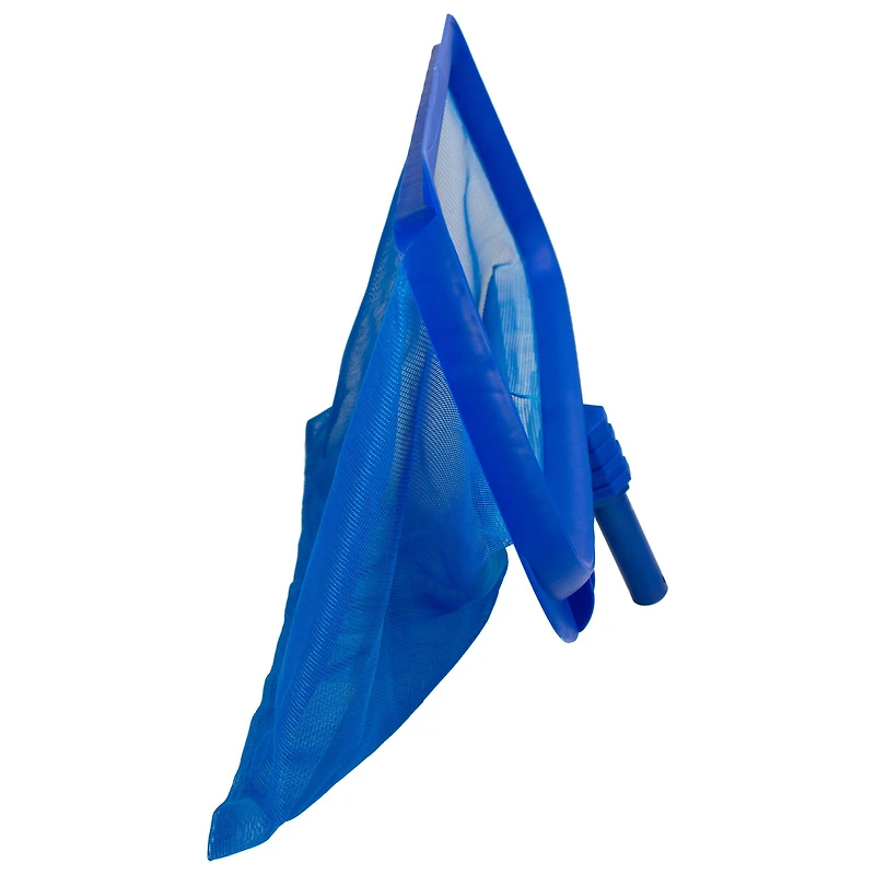 Pool Central 19.75" Blue Deep Bag Swimming Pool Leaf Rake Skimmer Head