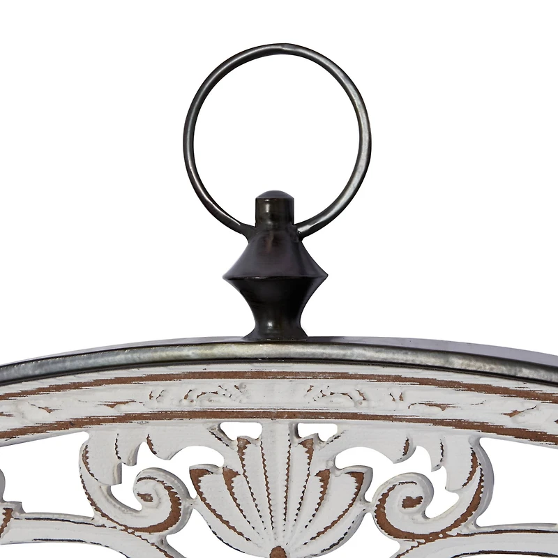 White Wood Farmhouse Geometric Wall Décor Set