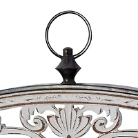 White Wood Farmhouse Geometric Wall Décor Set