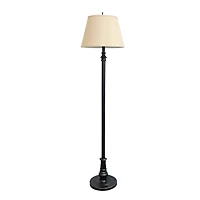 Lalia Home Restoration Bronze Table and Floor Lamp Set
