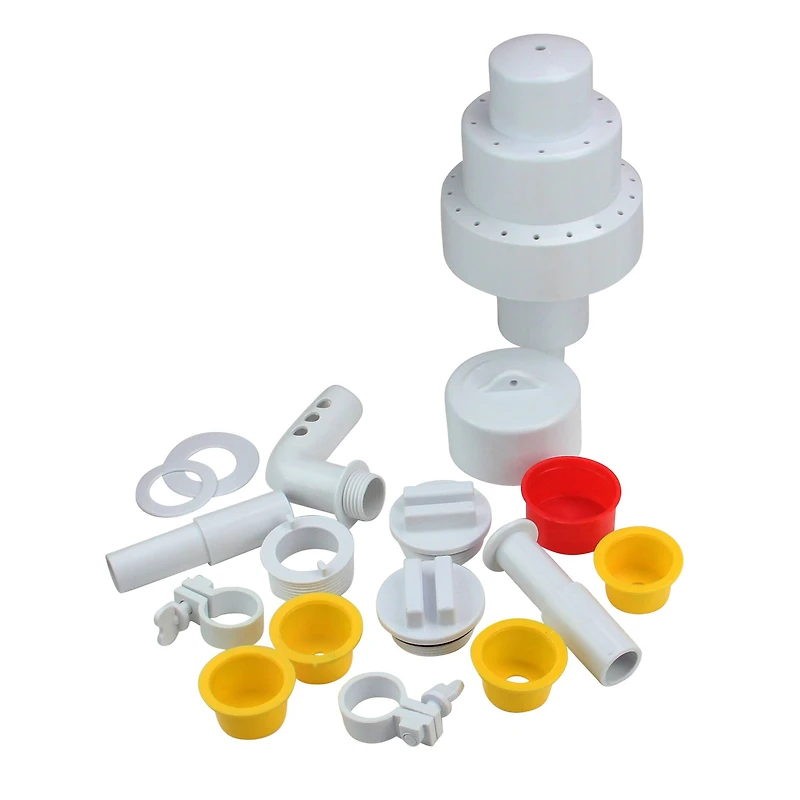 Pool Central 12" Floating 3-Tier Grecian Swimming Pool Fountain