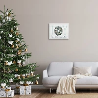 Stupell Industries Joy To The World Nautical Wreath Canvas Wall Art